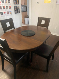 dining table and 4 chairs