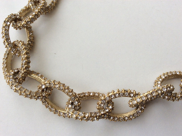 Gold Tone Crystal link Bracelet Jewelry Sparkly Accessories in Jewellery & Watches in City of Toronto