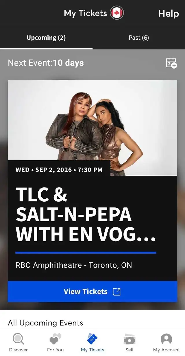 2 Floor tickets! TLC-En Vogue- Salt n Pepa. Sept.  2nd