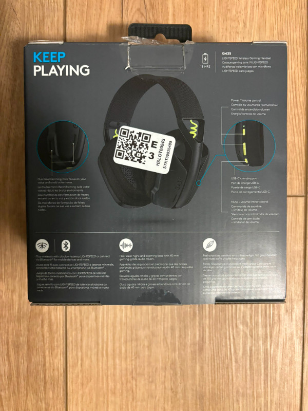 LOGITECH G435 Wireless Gaming Headset - Black *NEW* in Speakers, Headsets & Mics in Ottawa - Image 2