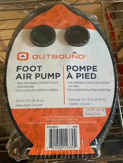 Air Step 11-In Foot Air Pump w/ Flexible Hose & Valve nozzles, View more