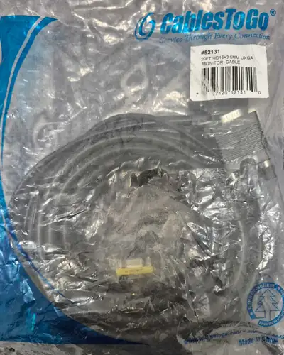 VGA w/ Audio 20' Monitor Extension Cable, View more