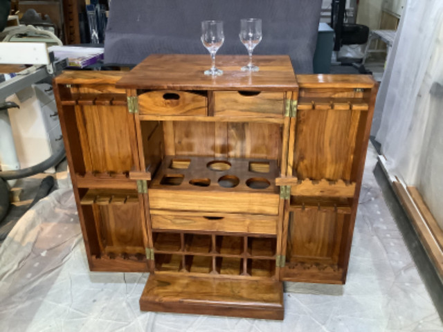Refinished Rosewood Bar Cabinet in Hutches & Display Cabinets in Pembroke - Image 2