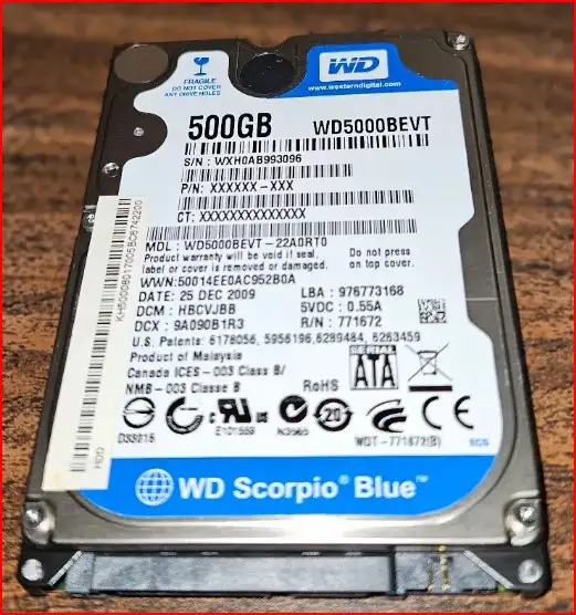 500GB Laptop Hard Drive, WD Scorpio Blue $50 in Laptop Accessories in Oakville / Halton Region - Image 2