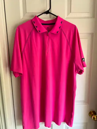 Adidas Mens polo with zip closure Size XXL, View more