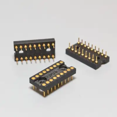 Electronic Gold & Nickel Plated PCB IC & Discreet Comp. Sockets, View more