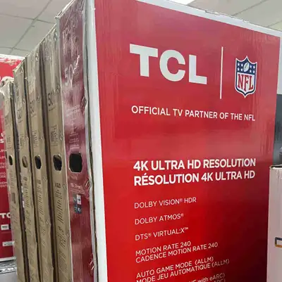 Get ready for immersive entertainment with this new TCL 50" 4K Ultra HD resolution television, boast...