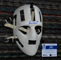 Bernie Parent fiberglass goalie mask replica autographed 1970