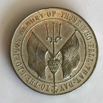WW1 Battle of Jutland Medallion SPINK 1916 $30, View more