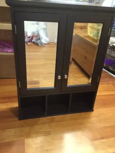 Brown Bathroom Cabinet  If posted, it’s available, View more