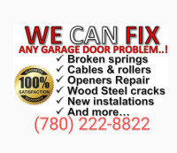 Garage Doors Services 780-222-8822 Edmonton 24/7Repairs& Install