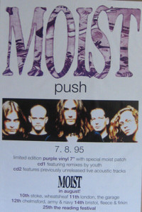 Moist (The Band) 1995 David Usher 3.5X5 Feet BUS SHELTER POSTER