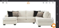 Cambri-Exclusive 2 Piece Sectional&nbsp;- Snow / Right Facing