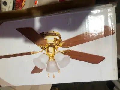 Brand New Hugger 42” Ceiling Fan. Pick-up only.