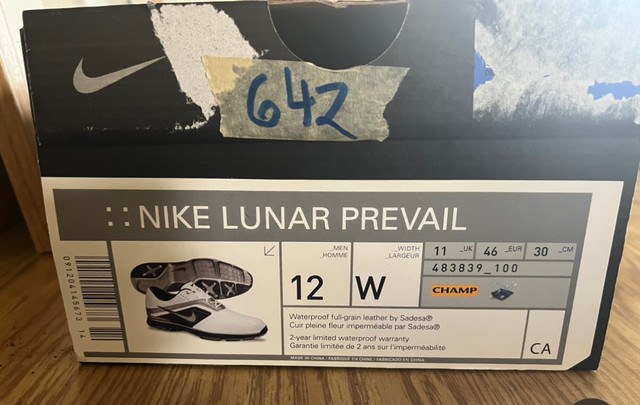  New Nike Lunar Prevail, Men’s Golf shoes, size 12 W in Golf in Kawartha Lakes - Image 4
