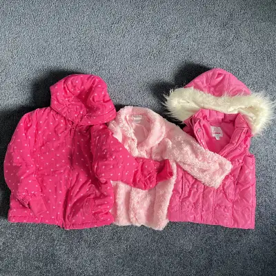 choice of 3 warm top/coats girl size 4, View more