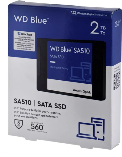WD Blue SA510 2TB  SSD   NIB, View more