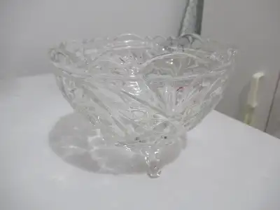 FS:  A Vintage Pinwheel Crystal Dish, View more