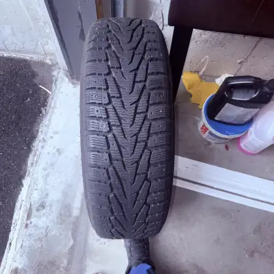 I'm selling a single Nokian Nordman 7 SUV winter tire, size 225/65R17, mounted on a steel rim. This...
