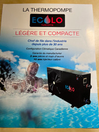 Termopompe de piscine creusée    80 000 BTU