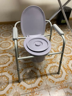 little used portable toilet/commode in clean condition., View more