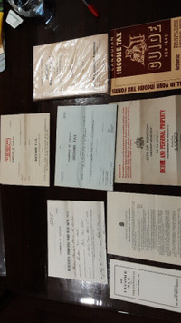 Looking for Old Vintage Income Tax Returns and Related Items