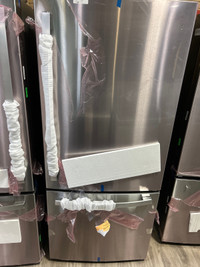 GE 20.9 Cu. Ft. Bottom Mount Refrigerator Fingerprint Resistant 
