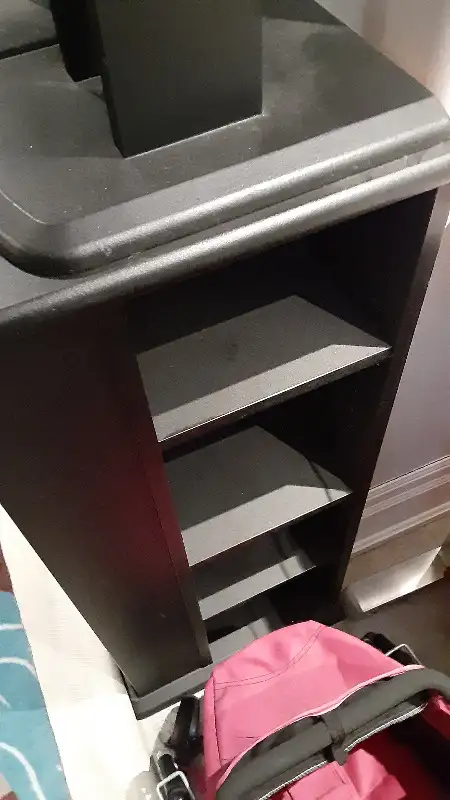 VINTAGE Stereo CABINET + SPEAKER STANDS --- Only $40 !! in Speakers in Mississauga / Peel Region - Image 6