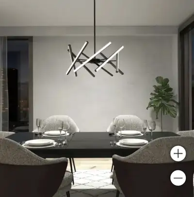 Artika Malibu LED Pendant Light – Modern Black Chandelier, View more