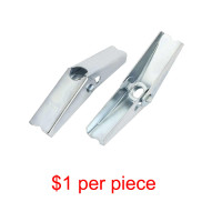 Spring loaded toggle wing nut 1/2"-13 (Zinc plated steel)