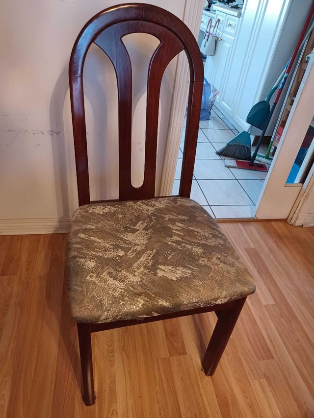 Formal Dining Set - Vintage exotic wood - Table w 6 Chairs in Dining Tables & Sets in Richmond - Image 3