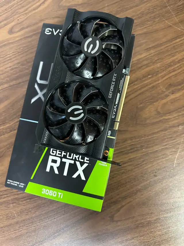 Carte graphique EVGA 3060 Ti XC in System Components in Québec City - Image 2