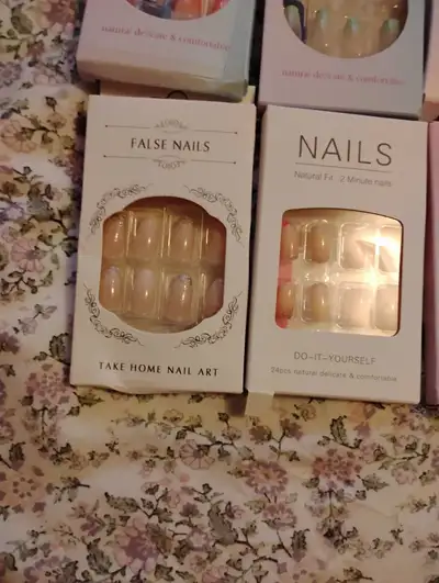 18 packs of glue on nails, View more