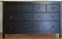 Ikea Hemnes dresser 8 drawers black