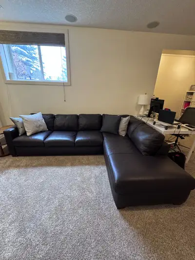Natuzzi Leather Sectional Sofa, View more