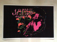 Rare Beautiful Janis Joplin Black Light Poster