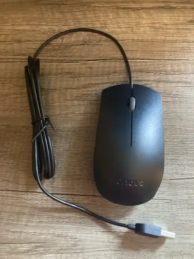 Lenovo wired mouse, View more