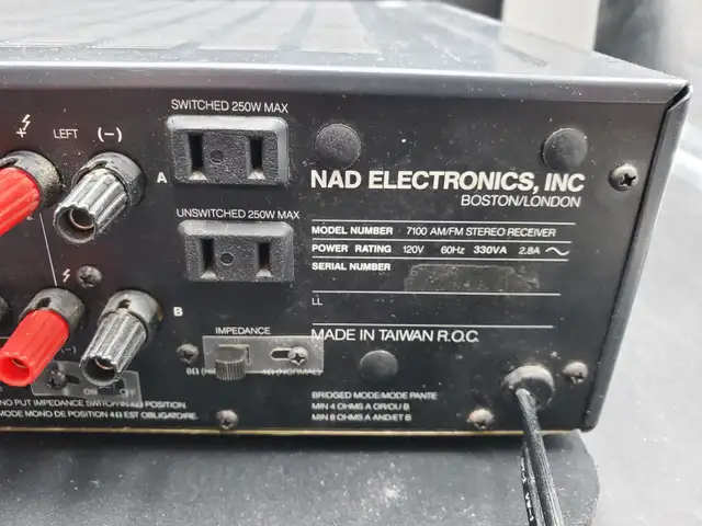 NAD 7100 Monitor Series Two Channel Stereo Receiver TESTED Read in General Electronics in Markham / York Region - Image 7