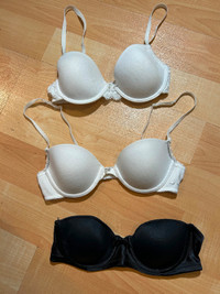 34A underwire bras $5 each, used