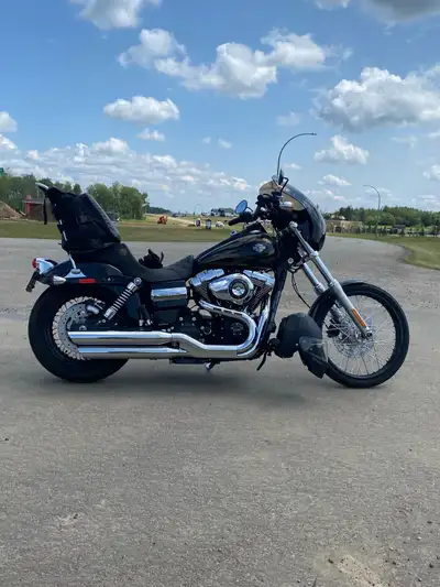 Lucky Dave seat, shield, new tires, new battery, sissy bar bag, Harley Davidson modular helmet, rain...