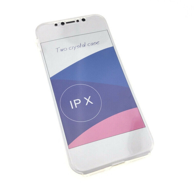 iPhone X XS 360 Double-Sided Soft Thin Transparent Clear Cover in Cell Phone Accessories in Ottawa