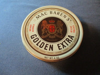 MAC BAREN'S GOLDEN EXTRA READY RUBBED CAN-DENMARK-COLLECTIBLE!