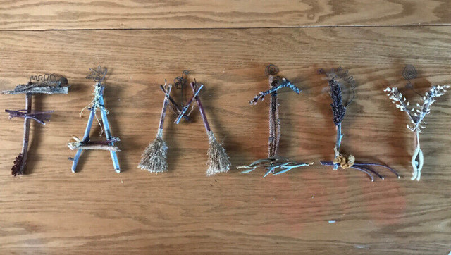 GREEN EARTH TWIG and WIRE RUSTIC LETTERS in Home Décor & Accents in Leamington
