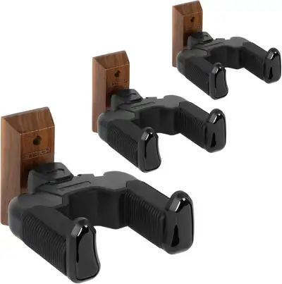 Gravity Wall Guitar Mount Auto-Locking Walnut Base for Acoustic, View more