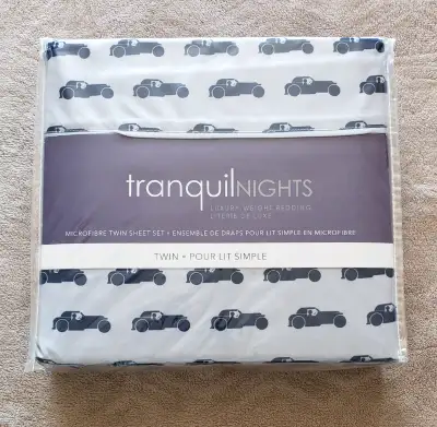Ensemble de draps en microfibre pour lit simple / Twin Sheet Set, View more