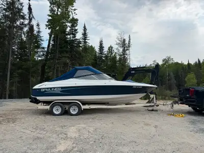 Description 5.7L V8 Mercruiser. only 70 hrs on new motor. 22' bayliner in good shape. comes with tra...