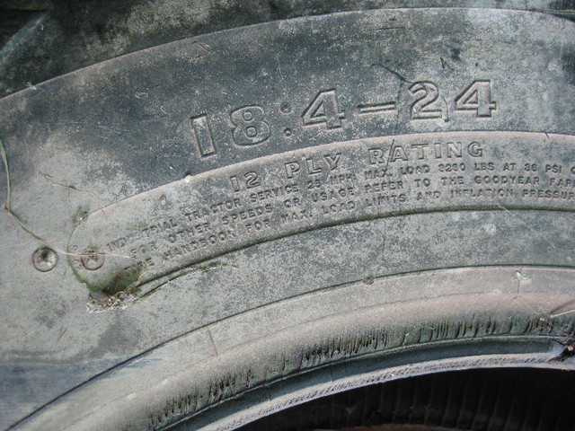 Industrial tire for backhoe 18.4x24 in Heavy Equipment in Truro - Image 3