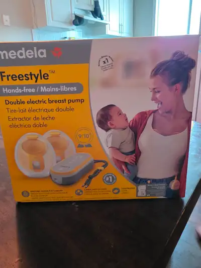 Medela Hands free double electric breast pump., View more