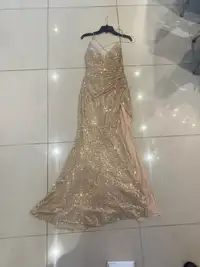NEW PARTY GOWN/DRESS (GOLD)