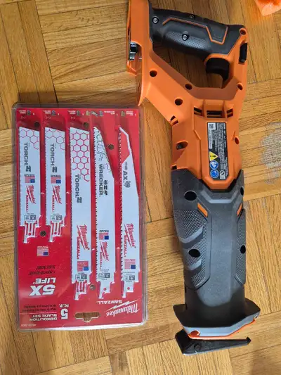RIDGID 18V Reciprocating Saw (Tool-Only) + N, View more